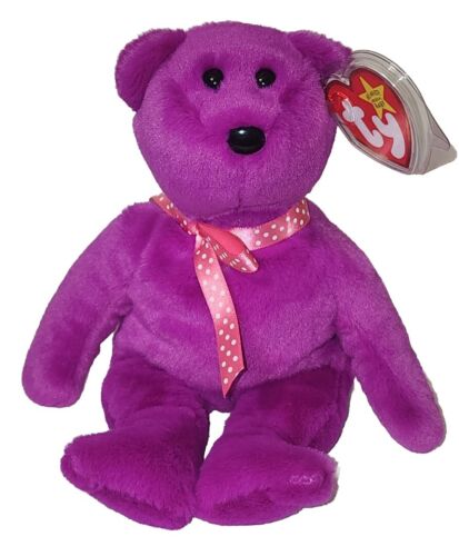 Ty Beanie Baby MAGENTA II (Teddy) Bear 30th Anniversary Limited Edition 2024 NEW - 第 1/8 張圖片