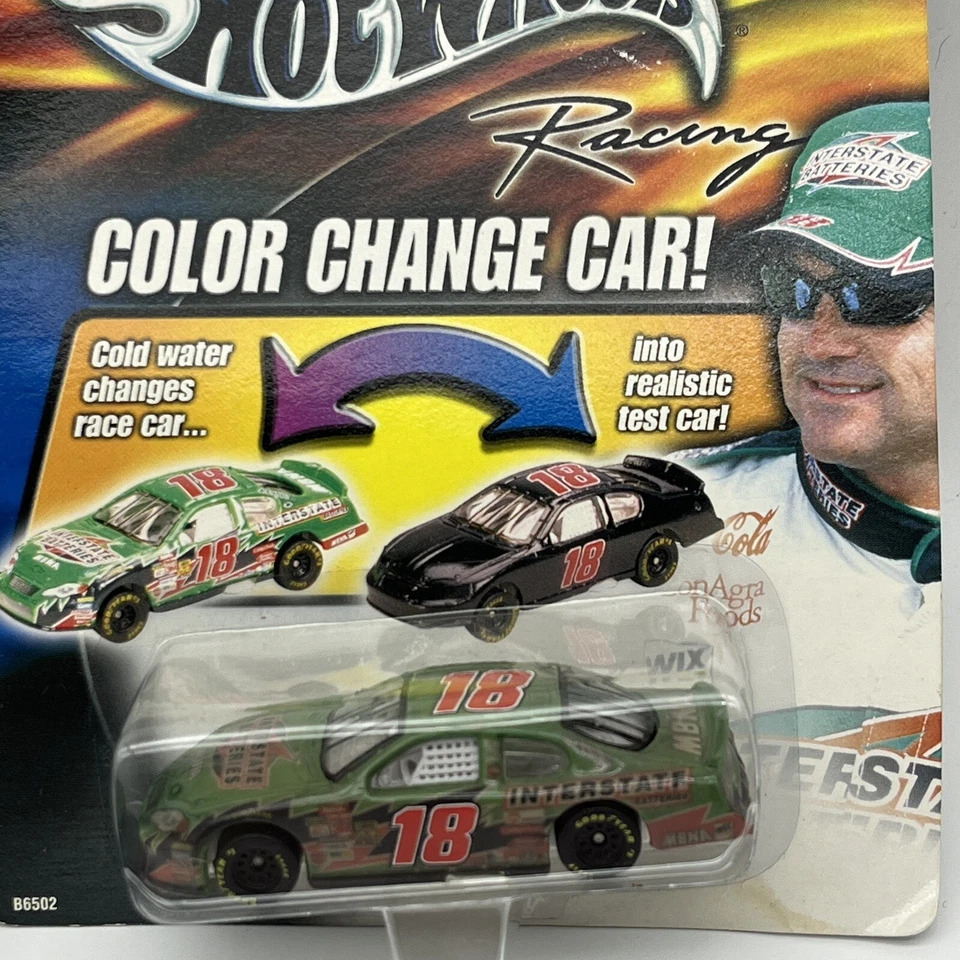 Hot Wheels Diecast Color Change NASCAR Car Bobby Labonte 2003 + 2001 #1 IROC - Image 4 of 4