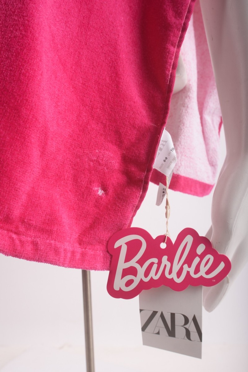 【最終値下】❤️ZARA×Barbie　タオルポンチョ　サイズ140-164cm 最終値下】❤️ZARA×Barbie タオルポンチョ サイズ140-164cm
