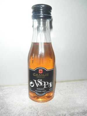 COGNAC MIGNONETTE CAMUS ELEGANCE VSOP 3 Cl full new sealed + HISTORY