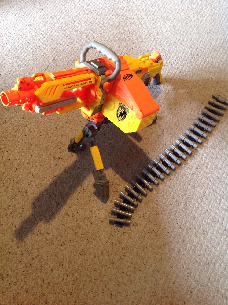 Pre Owned Nerf N Strike Vulcan EBF-25 Dart Bladter. No Darts Incl