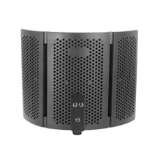 Microphone isolation hood foldable microphone shield with triple sound isolation