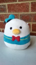 Squishmallows 8" Donald Duck Plush Red Bow Tie Disney Squad