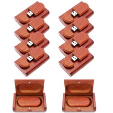 Lot 100PCS 1/2/4/8/16GB Rose Wooden USB2.0 Flash Drive Memory Stick wood box