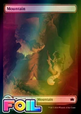 x1 Mountain BLB Bloomburrow MTG 276 FOIL FULL ART BASIC LAND M/NM 1x