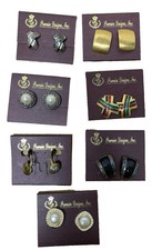 Premier Designs Earrings Lot 7 Clip On Stud D...