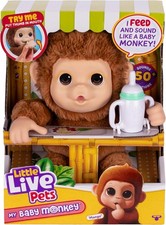 NEW Little Live Pets My Baby Monkey Mango Interactive Toy 50 Sounds  Reactions