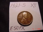 1921S Lincoln Cent XF