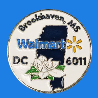 #ad Walmart Distribution Center 6011 Brookhaven Mississippi Employee Lapel Pin 2021 $13.99