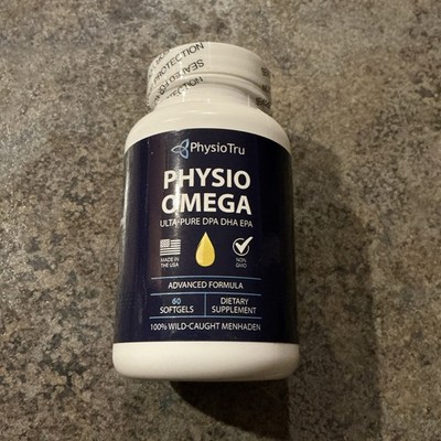 PhysioTru Physio Omega Ultra-Pura DPA DHA EPA ADVANCED FORMULA (60 Softgels)