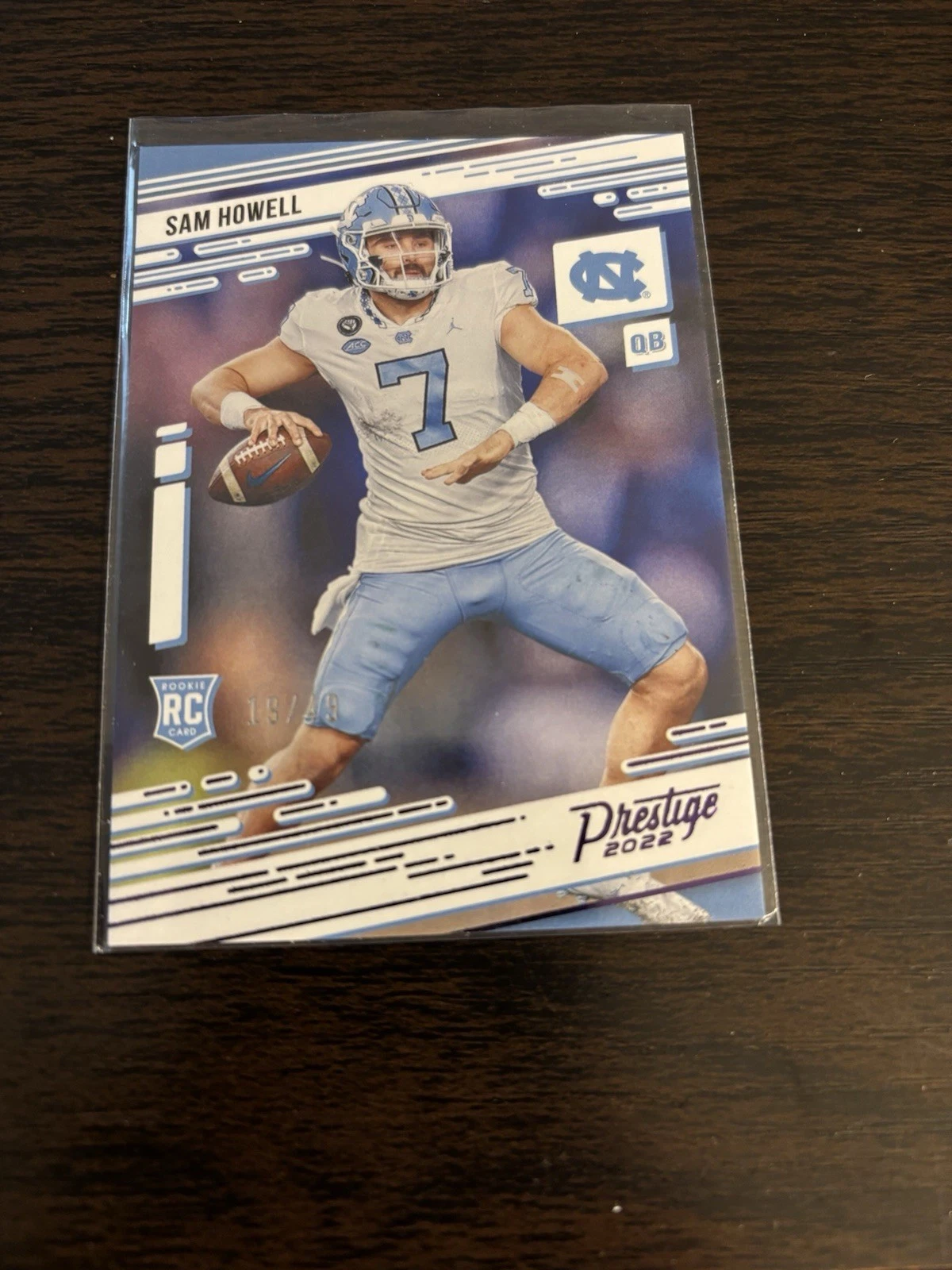 Sam Howell trading card