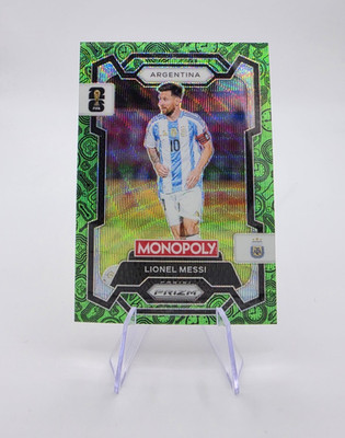 Panini 2026 Prizm Fifa World Cup Monopoly Lionel Messi Green Wave Prizm #1 