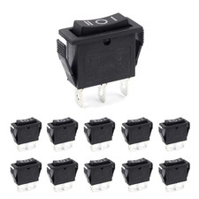 10PCS 3 Position 3 Pin On/Off/On Rocker Switch, AC 16A/250V 20A/125V Terminal SP