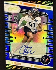 2024 Panini Absolute Calen Bullock #165 Blue Spectrum Signatures RC #/50 Texans