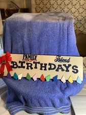 Wooden Family Friends Birthdays Reminder s Calendar Board