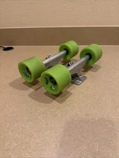 Vintage Independent Skateboard Trucks with Green ABEC 11 ZIGZAG Wheels 66mm