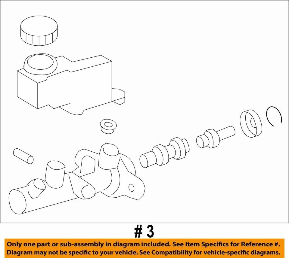 Cilindro maestro de freno Subaru Tribeca 2008-2014 TH1SV Foto 3 de 3