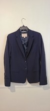 Banana Republic Nazy Blue Womens Blazer Size 10 Medium Large Button Up