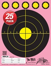 25 PACK: Range Shooting Pistol / Rifle TARGETS! FREE SHIPPING!! PINK [D2]
