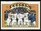 2021 Topps Heritage World Series Champions #1 Los Angeles Dodgers
