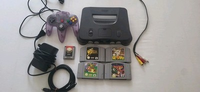 Nintendo 64 Spielekonsole - Schwarz Inkl. Spielen Und Memory Card