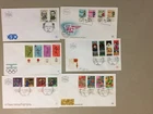 Six Israel fdc with multiple stamps(e)