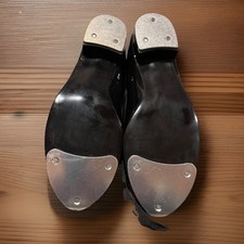 NEW IN BOX La Strada Black Ribbon Tie Tap Shoes Size 5M