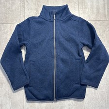 Nautica Little Boys Full Zip Knit Jacket Blue Size 5/M EUC