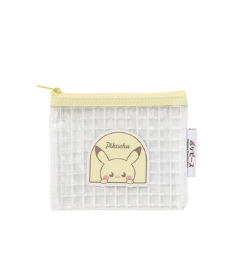 3 Münzen x Pokemon Peaceful Place Clear Pouch - Pikachu - Pokemon - Pokepeace