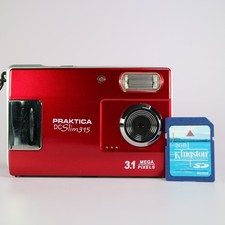 Praktica Digital Camera DCSlim 315 3.1MP Red Tested