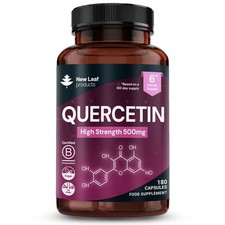 Quercetin 500mg Capsules 6 Months Supply Immune Health High Strength Supplement