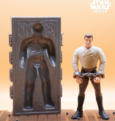 STAR WARS HAN SOLO IN CARBONITE JABBAS PALACE 3.75'' FIGUR 1995 POTF SAMMLUNG