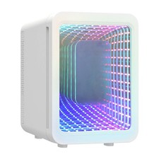 RGB Portable Mirror Mini Fridge Car Refrigerator Cooler Warmer Drink Living Room