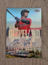 JOSE RAMIREZ 2022 TOPPS CHROME #HOCA-JR HEART OF THE CITY AUTO 65/99 GUARDIANS