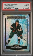 2022 O-PEE-CHEE PLATINUM ARCTIC FREEZE #208 MARCO ROSSI 25/99 PSA 10