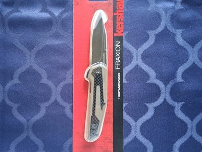 *NEW*  KERSHAW - Fraxion w/ Tan G10/CF Handle & Black 8Cr13MoV Blade 1160TANBWW