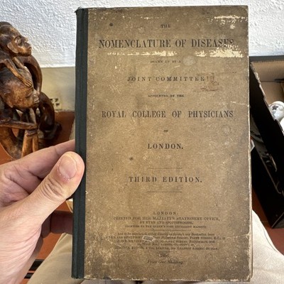The Nomenclature Of Disease Third Edition 1896 RARE EDITION