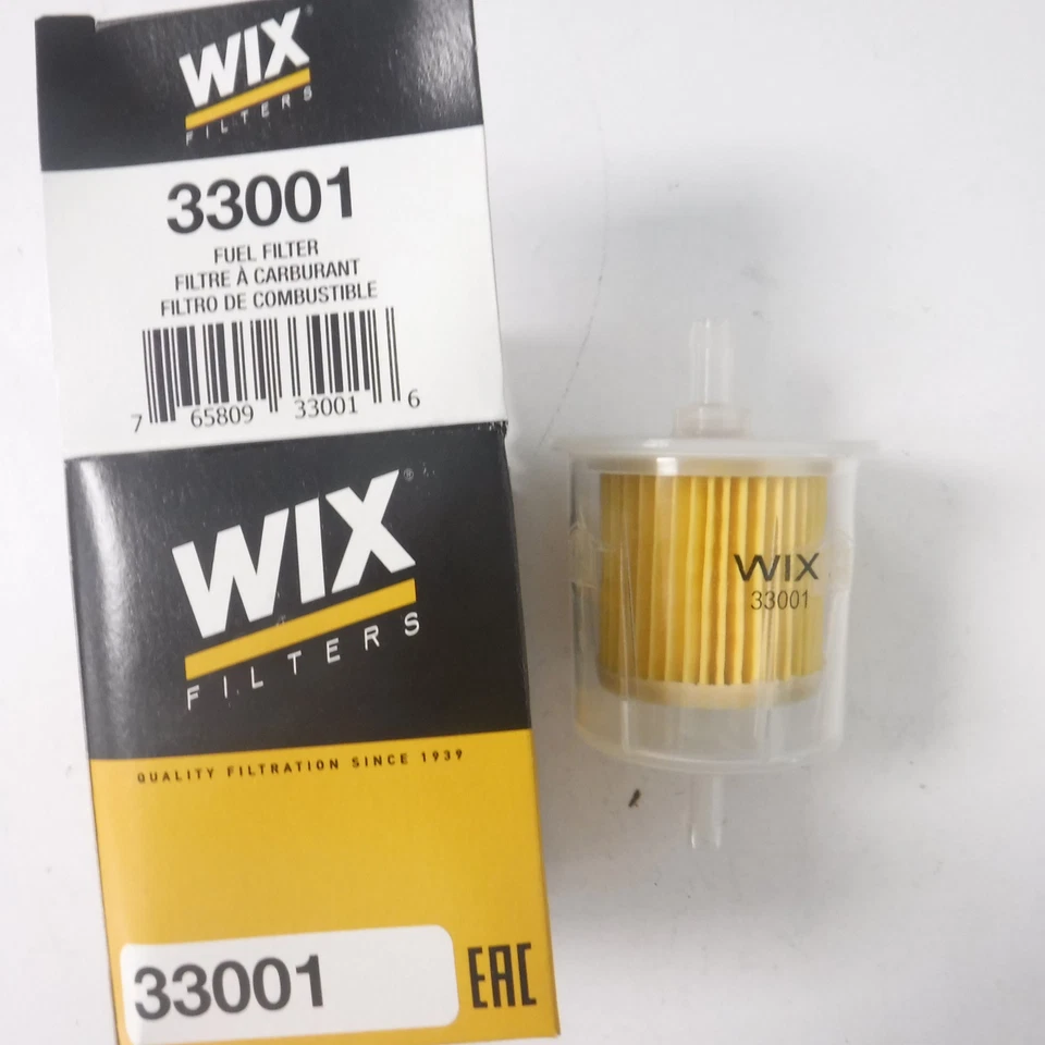 Комплект из 12 рядных топливных фильтров WIX 33001 подходит для Fiat 124 1968-1974 годов выпуска - Изображение 2 из 3