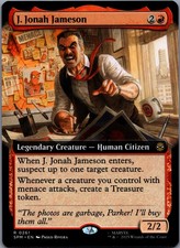 J. Jonah Jameson 261 MTG Marvel's Spider-Man Rare Extended Art NM