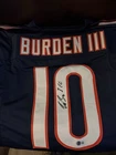 Luther Burden III Signed Chicago Bears #10 Football Jersey BAS Beckett COA