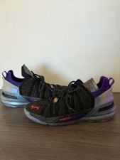 Nike Kylian Mbapp x Lebron 18 Black Purple Silver NRG Kids Size 6.5Y CT4677-001