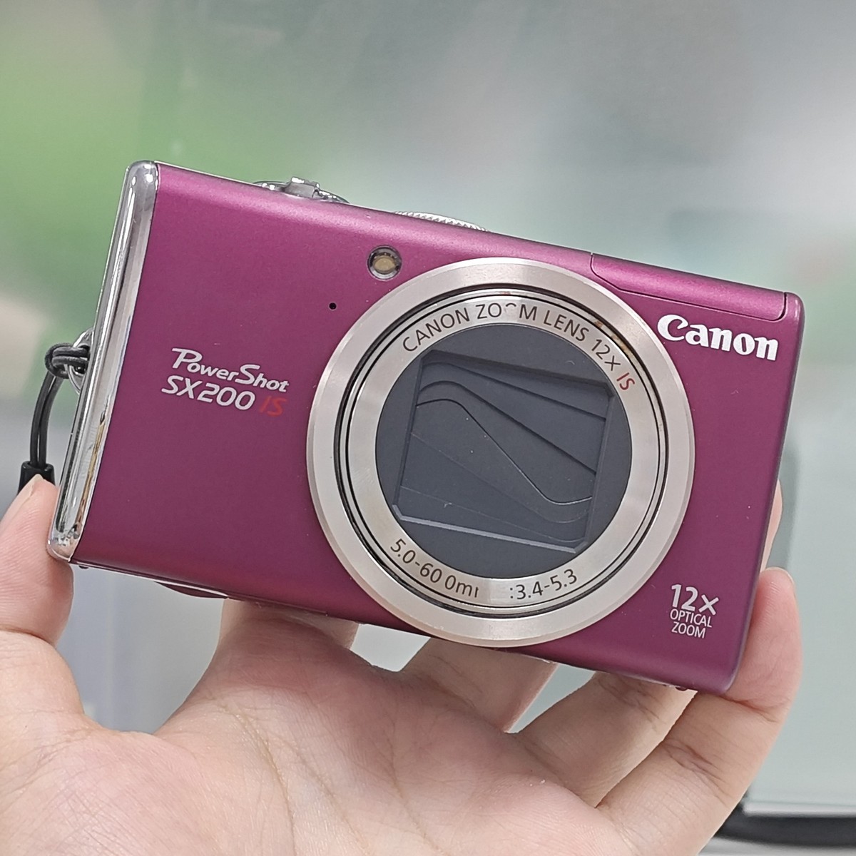 Canon PowerShot SX200 IS Digital Camera Red 12x Zoom W