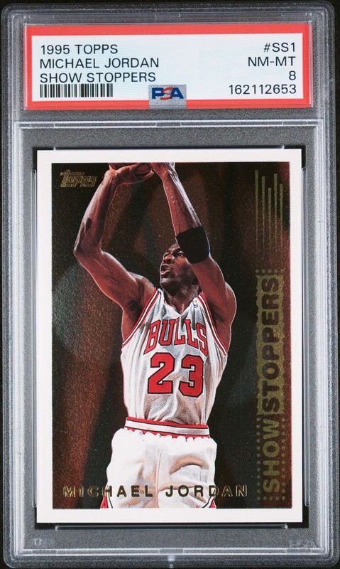 1995 TOPPS SHOW STOPPERS #SS1 MICHAEL JORDAN PSA 8