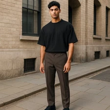 Jos. A. Bank. Men's Size 42 Tailored Fit Business Formal Grey Pleated Slacks