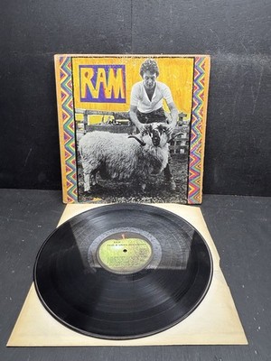 PAUL & LINDA MCCARTNEY - RAM VINYL LP RECORD - 1971 Apple Records SMAS-3375 - VG