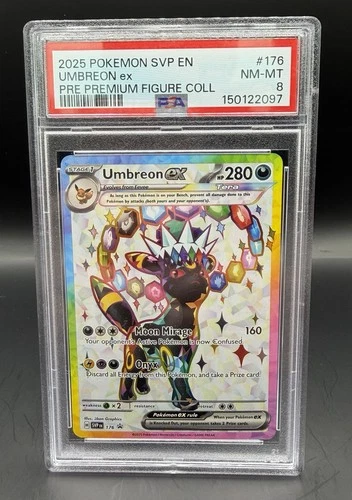 Pokemon Umbreon ex SVP 176 PSA 8 NM-MT Black Star Promo