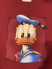Vintage 90 s Donald Duck Disney Store Sweatshirt Men s XXL Red