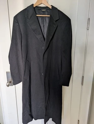 Loro Piana 100% Cashmere Overcoat Jacob Siegel for Nordstrom Dark Gray Sz 40/42R