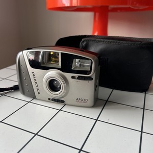 Praktica AP310 Focus Free Compact 35mm Camera Point & Shoot Silver And Black Y2K