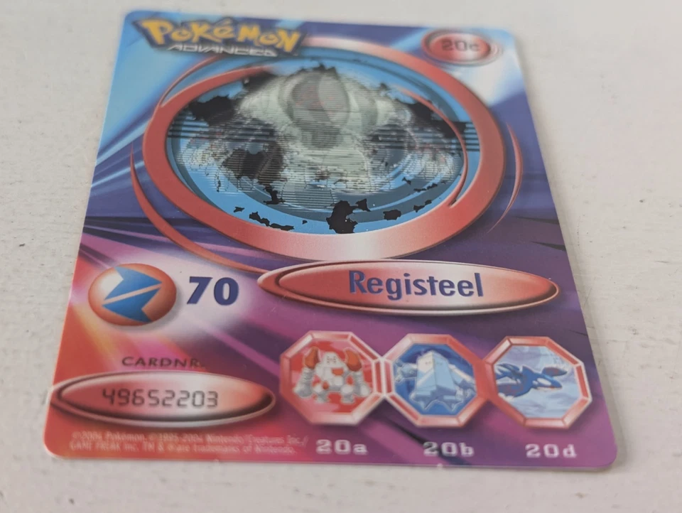 Fox Pokémon Card Pokemon Advanced 20C Registeel 3D Dutch Exclusive Free P&P - Bild 3 von 4